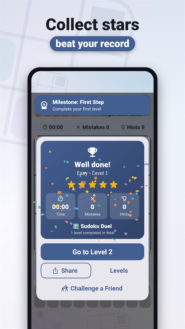 Sudoku Duel well done screen