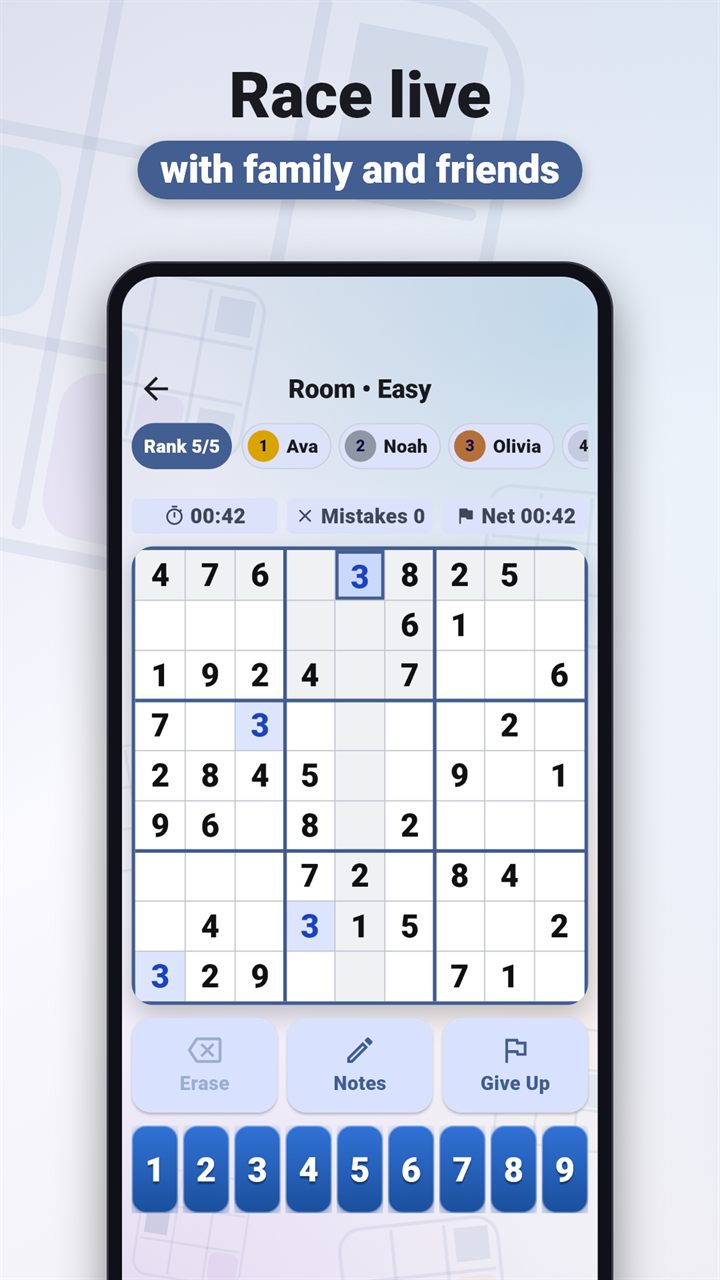 Sudoku Duel live room screen