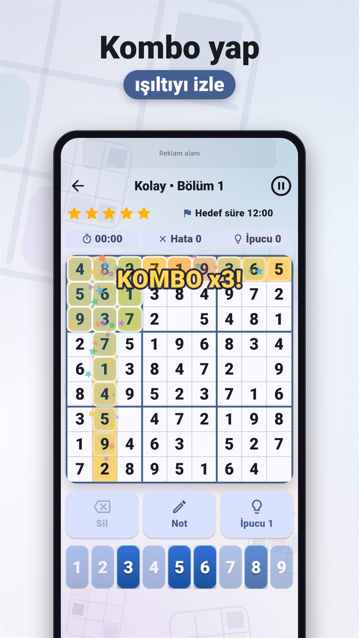 Sudoku Düello kombo efekti